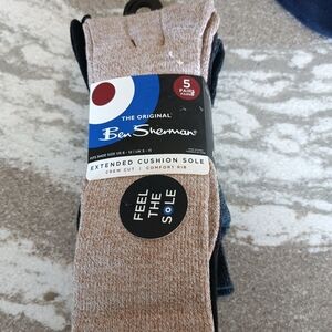 Ben Sherman Men's 5-Pack Crew Cut Socks NEW